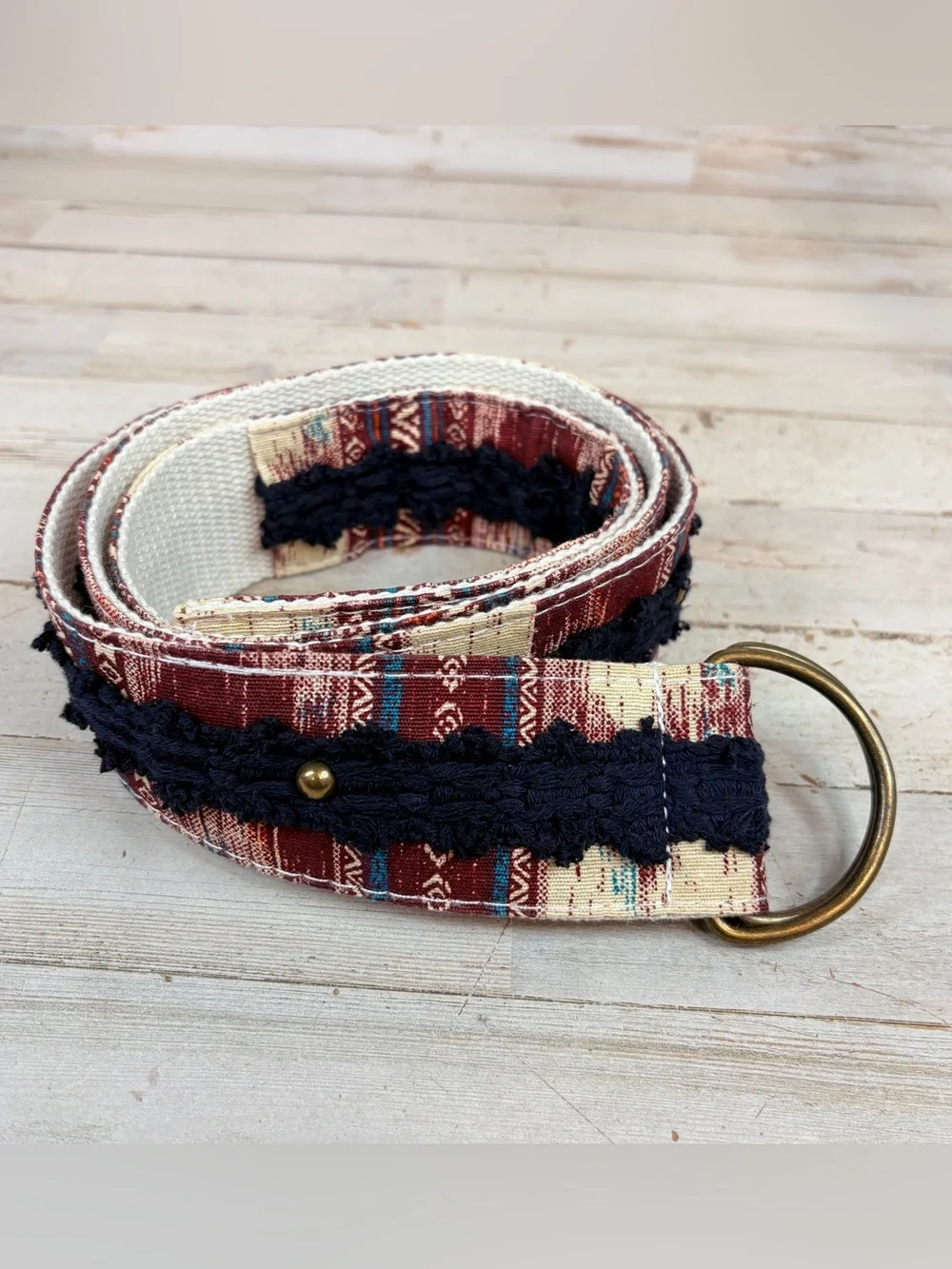 Handmade Vegan Boho Belt Hippie Women’s Eco-Friendly Belt Size 15-17
